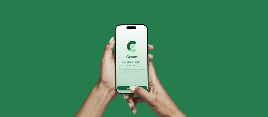 Grove app dashboard showing vitals overview